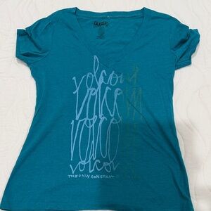 Volcom Women's Blue V-Neck Tee